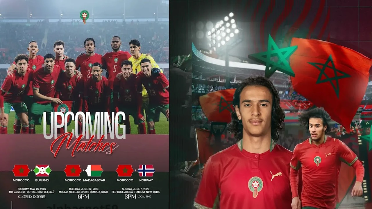 المباريات الودية المقبلة للمنتخب المغربي استعدادًا للمونديال